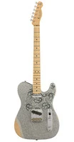 FENDER Brad Paisley Road Worn Telecaster®, Maple Fingerboard, Silver Sparkle электрогитара