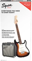 FENDER Squier Stratocaster® Pack, Laurel Fingerboard, Brown Sunburst электрогитара