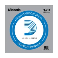 D'ADDARIO PL013 PLAIN STEEL SINGLES одиночная струна