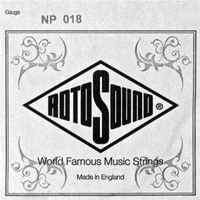 ROTOSOUND NP018 STAINLESS STEEL PLAIN одиночная струна для электрогитары 018