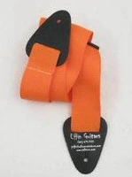DIMARZIO 2 INCH NYLON STRAP W/LEATHER ENDS NEON ORANGE DD3100NOR гитарный ремень, цвет оранжевый неон