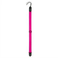 DIMARZIO 2 INCH NYLON STRAP W/LEATHER ENDS NEON PINK DD3100NPK гитарный ремень, цвет розовый неон