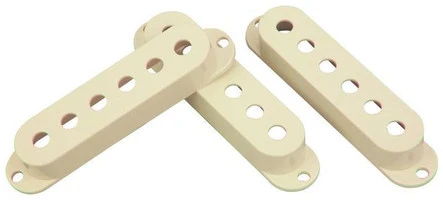 DIMARZIO STRAT PICKUP COVER SET DM2001CR комплект пластиковых крышек для звукоснимателей типа single, 3 шт, цвет кремовый