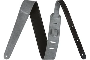 FENDER 2' Suede Strap Black/Gray Reversible гитарный ремень двухстороний, замша, цвет черный