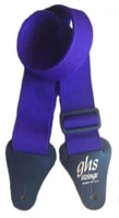 GHS A8PURP Нейлоновый ремень для гитары с кожанными оконцовками, ширина - 5 см, регулируемая длина 81 см - 142 см, цвет - фиолет