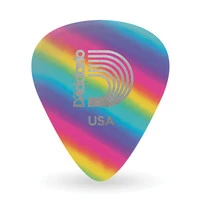 PLANET WAVES 1CRB4-10 10 PICK CELLULOID RAINBOW MED набор из 10-ти медиаторов, средние, цвет радужный