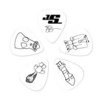 PLANET WAVES 1CWH6-10JS JOE SATRIANI PICKS WHITE HEAVY комплект медиаторов, 10 шт, модель Джо Сатриани, жёсткие, цвет белый