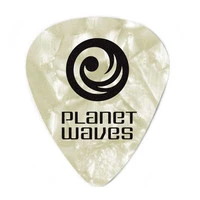 PLANET WAVES 1CWP2-25 White Pearl Celluloid Light медиатор (упак. 25 шт.)