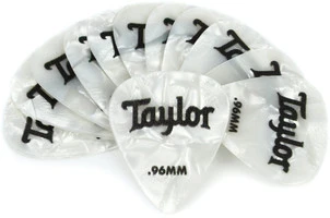TAYLOR 80714 CELLULOID 351 PICKS, ABALONE медиатор, жёсткий, толщина 0.96 мм, цвет White Pearl
