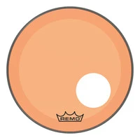 REMO P3-1318-CT-OGOH Powerstroke® P3 Colortone™ Orange Bass Drumhead, 18', 5' Offset Hole цветной двухслойный прозрачный пластик