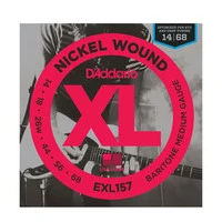 D'ADDARIO EXL157 SET ELEC BARITONE GTR XL MED Струны для электрогитары Baritone-Medium 14-68