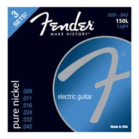 FENDER Original 150 Guitar Strings, Pure Nickel Wound, Ball End, 150L .010-.046 Gauges, 3-Pack Комплект струн (Упаковка из 3-х к