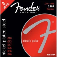 FENDER Super 250R NPS Ball End Strings (.010-.046 Gauges) 3-Pack Комплект струн
