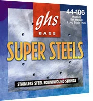 GHS L5000 SUPER STEELS набор струн для бас-гитары, сталь, 40-102