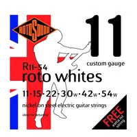 ROTOSOUND Roto Whites R11-54 струны для электрогитары, никелированная сталь, 11-54