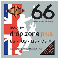 ROTOSOUND RS66LH+ DROP ZONE PLUS набор струн для 4-струнной бас-гитары, 85-175