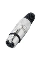 BESPECO XLR3FX Разъем XLR-F кабельный никель 3pin